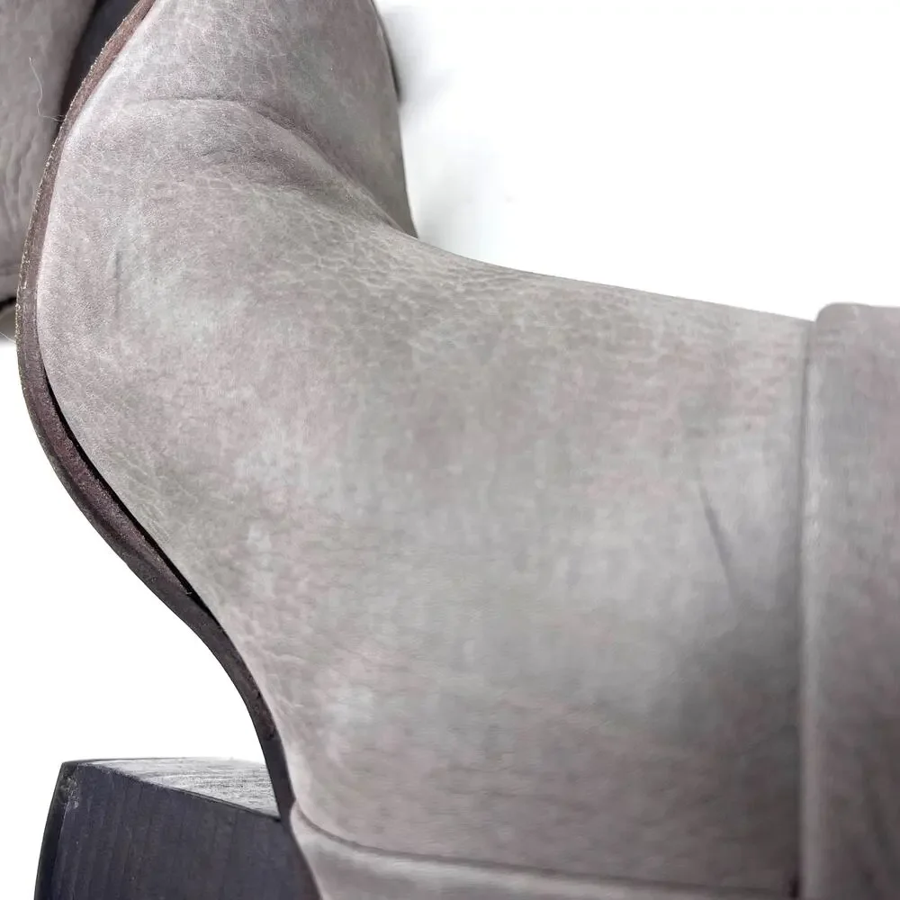 Rag & Bone Newbury Boots Women's 8.5 Elephant Gray Leather Cuff 3.5